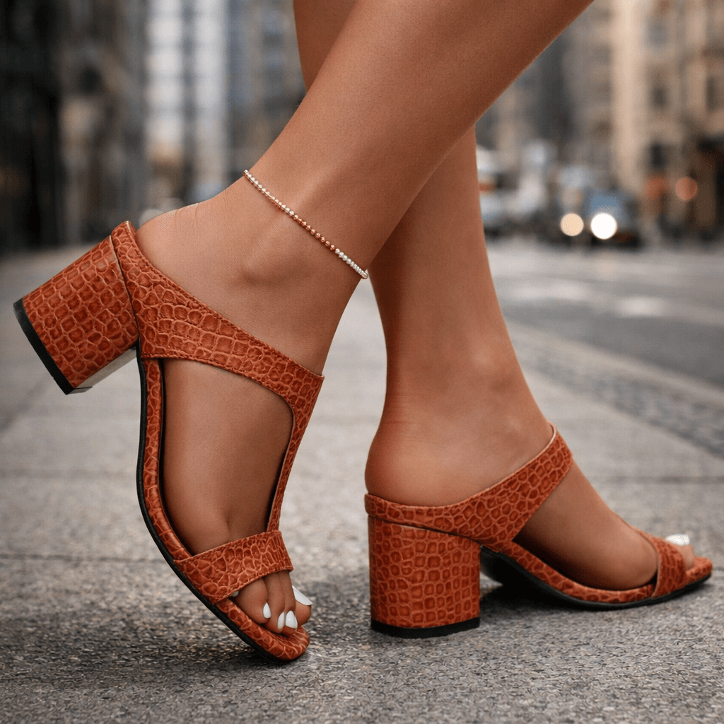 Miella | Women's Croc Genuine Leather Sandals